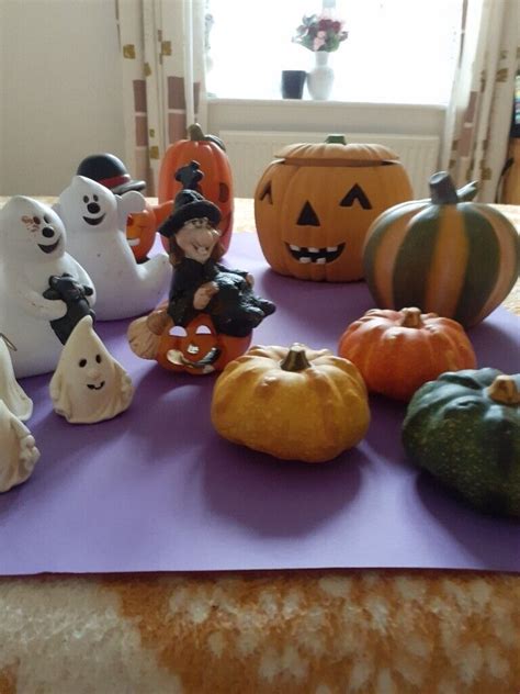 Selection of Halloween ceramic ornaments | in Ely, Cambridgeshire | Gumtree
