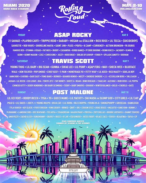 Rolling Loud Miami 2020 Lineup: A$AP Rocky, Travis Scott, Post Malone ...