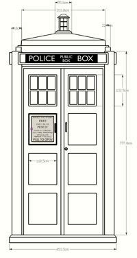 TARDIS dimensions! | Doctor who craft, Tardis, Doctor who tardis