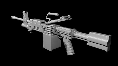 3D model GUN MODEL MAYA VR / AR / low-poly | CGTrader