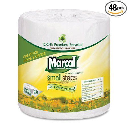 Marcal Toilet Paper, 100% Recycled 2-Ply, White, 168 Sheets Per Roll, 96 Rolls Per Case - Green ...