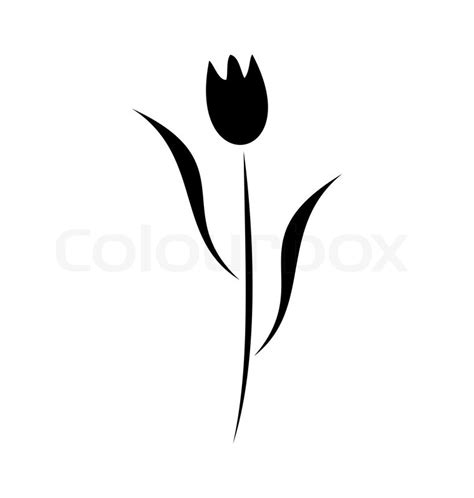 Illustration element of black flower ... | Stock vector | Colourbox