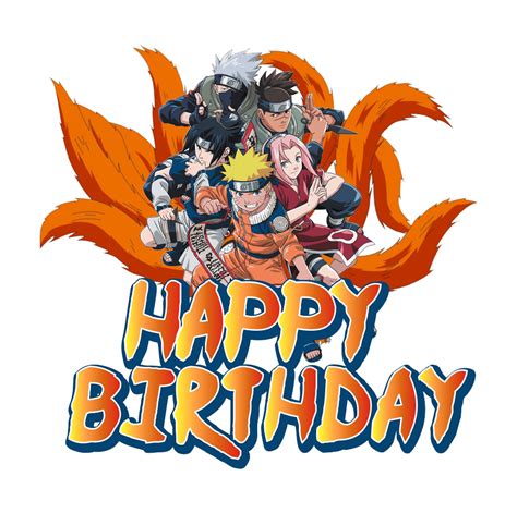 Naruto Happy Birthday Card