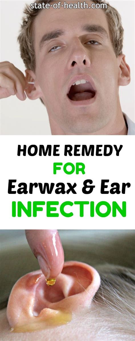 Home Remedy For Earwax & Ear Infections - | Ear wax, Remedies, Home remedies