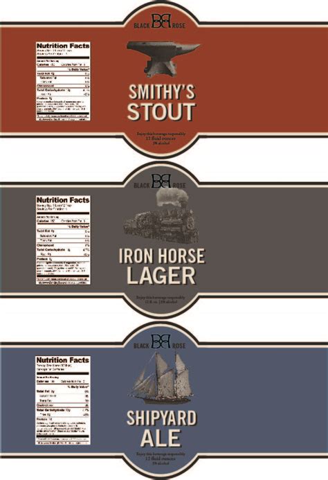 Beer Bottle Label Template | printable label templates