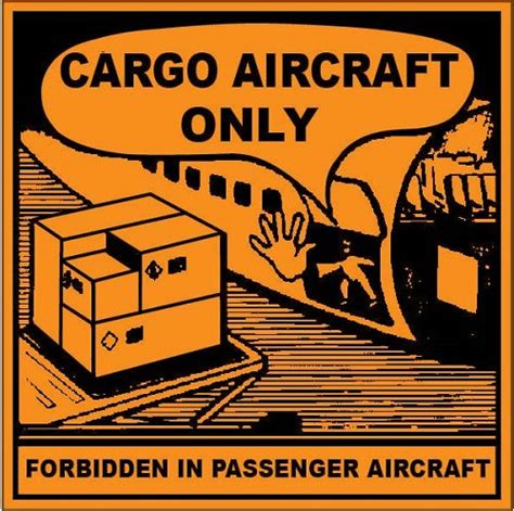 Cargo Aircraft Only Labels, Shipping Stickers