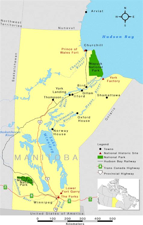 Map of Manitoba - Wapusk National Park | Wapusk national park, National ...