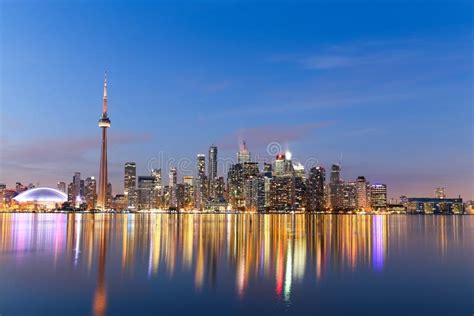 Toronto Skyline in Winter stock photo. Image of waterfront - 12894552