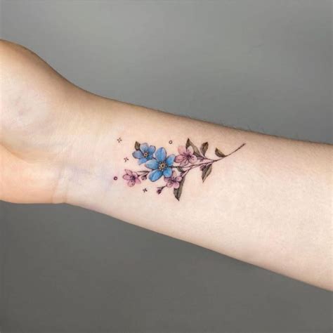 Top 61 Best Forget Me Not Tattoo Ideas - [2021 Information Guide]