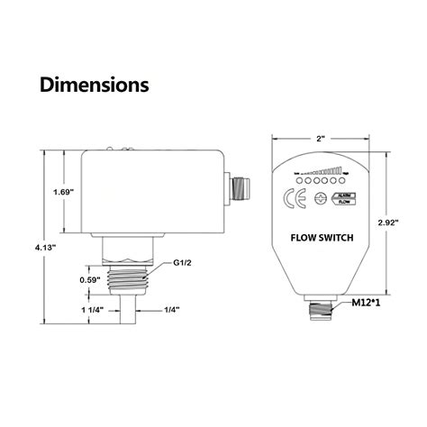 Industrial Flow Switch 1/2" – MBTEK