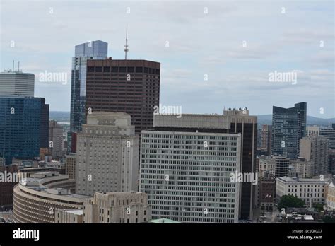 The Downtown Boston Skyline Seen from Above Stock Photo - Alamy