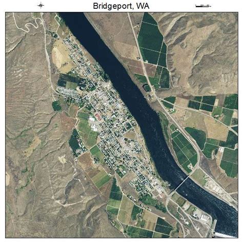 Aerial Photography Map of Bridgeport, WA Washington