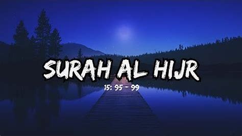 Surah Al Hijr Verse 95 99