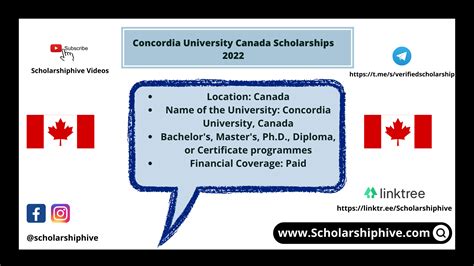 Concordia University Canada Scholarships 2022 - Scholarshiphive