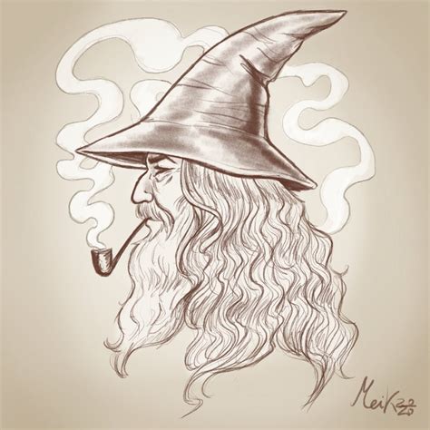 Meik´s art — Sketch of Gandalf.