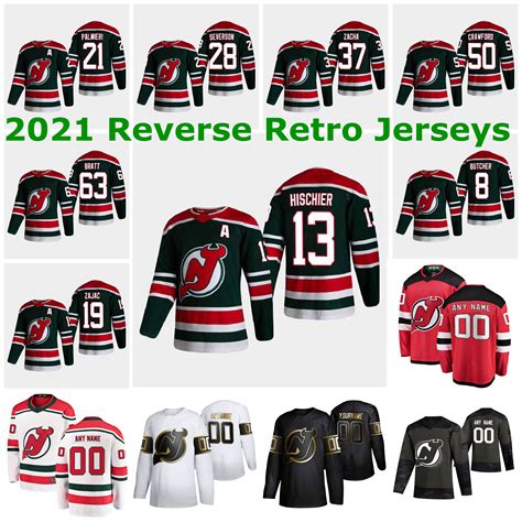 Best Quality New Jersey Devils 2021 Reverse Retro Jerseys Andreas Johnsson Jersey 22 Ryan Murray ...