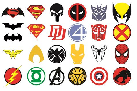 Superhero Logos Clipart | Free download on ClipArtMag