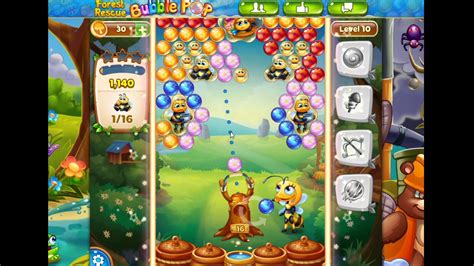 Forest Rescue bubble pop level 10 - YouTube