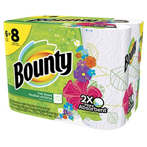 Bounty Paper Towels, Prints, Big Roll, 6 Count | 11street Malaysia ...