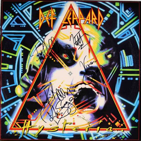 Def Leppard signed Pyromania album | EstateSales.org