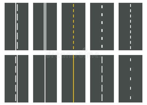 设置无缝的路类型 高速公路顶视图 向量 向量例证. 插画 包括有 附属, 降低, 镶边, 高速公路, 无缝 - 142771852