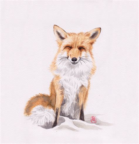 fox watercolor | Watercolor fox, Illustration, Watercolor paintings