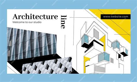 Free Vector | Flat design architecture project facebook template