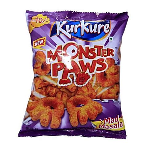 Buy Kurkure Namkeen - Monster Paws (Mad Masala) Online at Best Price of Rs null - bigbasket