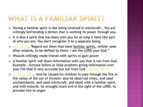 PPT - The Spirit of lust and familiar spirits PowerPoint Presentation ...