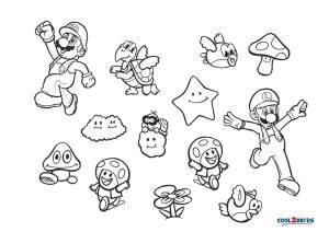 Free Printable Mario Brothers Coloring Pages For Kids