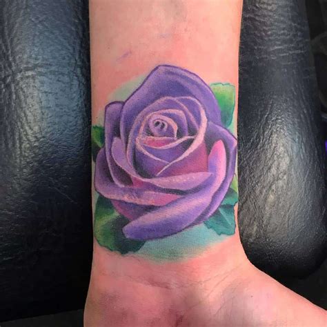 Top 81 Best Purple Rose Tattoo Ideas - [2021 Inspiration Guide]