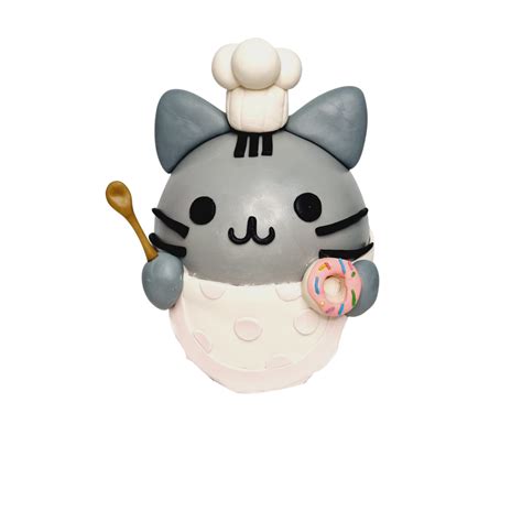 Pusheen Chef Cat Pinata Knock Knock Cake