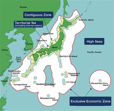 Japan maritime claims about straight baselines and outer limits of the ...