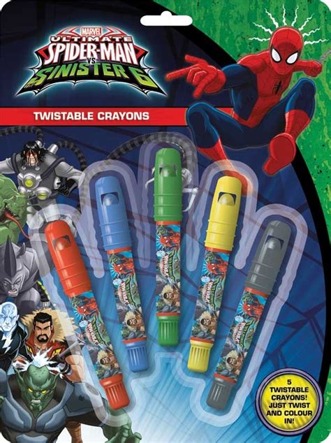 Spiderman - The Sinister 6 Twistable Crayons Wholesale