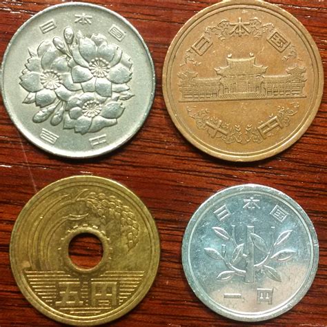 Japan (4 coins) 1991 (Heisei 3) = 100 Yen, 10 Yen, 5 Yen and 1 Yen - for sale, buy now online ...