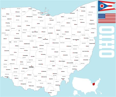 Ohio Printable Map