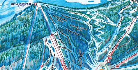 2021 WHITEFACE MOUNTAIN Ski Trail Map Ski Map Ski Art Ski | Etsy