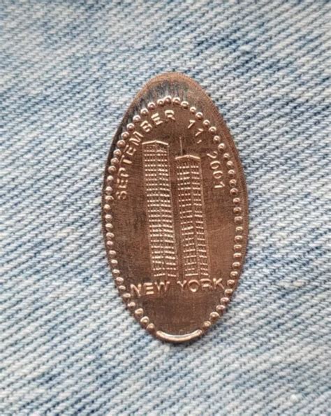 RARE ELONGATED PENNY Press Coin New York Twin Towers World Trade Center 2001 $8.99 - PicClick