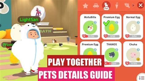 Play Together Pets Guide: Hatch Pet Eggs, Pet List, and Pet Level - TECHFORNERD