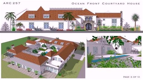 45+ Great Style House Plans With Pools In The Middle