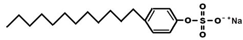 Sodium dodecylbenzenesulfonate (SDBS) structure. | Download Scientific Diagram