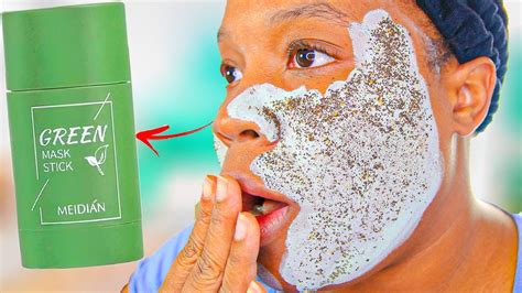 DOES THE MAGIC GREEN STICK MASK WORK?? 😱 - YoutuBeRandom