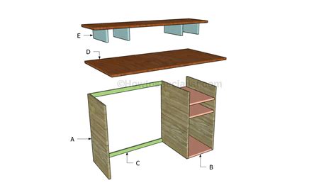 Free Computer Desk Plans | HowToSpecialist - How to Build, Step by Step DIY Plans