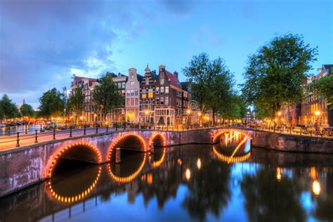 Keizersgracht Bridge Lights Stock Image - Image of leidsegracht, emperors: 84102477