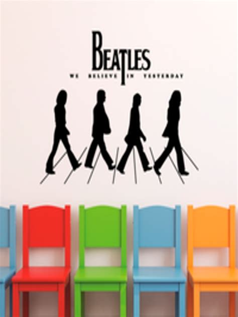 Buy WALLSTICK Black Beatles Large Vinyl Wall Sticker - Decals And Stickers for Unisex 12369524 ...