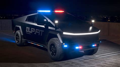 Tesla Cybertruck Police Car Looks Weird But Criminals Better Watch Out