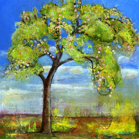 Spring Tree Art Painting by Blenda Studio