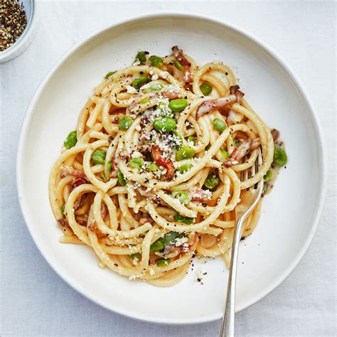 Bucatini Alla Griccia With Fava Beans Recipe | Bon Appétit