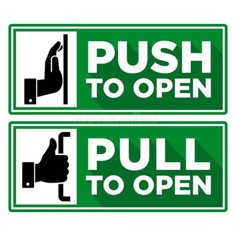 Push Pull Door Sign Stock Illustrations – 142 Push Pull Door Sign Stock ...