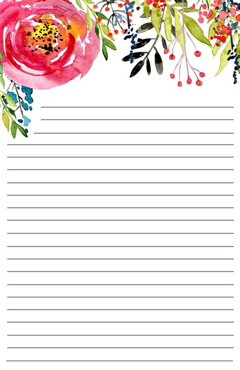 Writing Paper Letter Printable Writing Paper Lined Printable Paper A4 ...